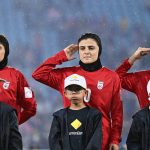 GOLD COAST, AUSTRALIA - MARCH 08: Islamic Republic of Iran sing the national anthem during the AFC Women's Asian Cup Australia 2026 match between Islamic Republic of Iran and Philippines at Gold Coast Stadium on March 08, 2026 in Gold Coast, Australia. (Photo by Albert Perez/Getty Images)
