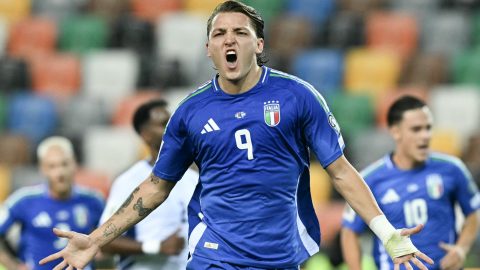 Mateo Retegui, az olasz válogatott csatára.