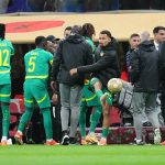 A szenegáli csapat az Afrika Kupa-döntőn.